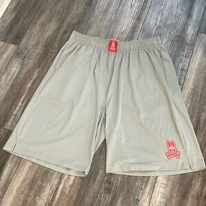 Psycho Bunny gray basketball/athletic shorts men’s Logo large